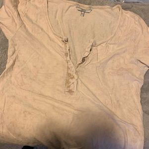 BKE Distressed short sleeve shirt